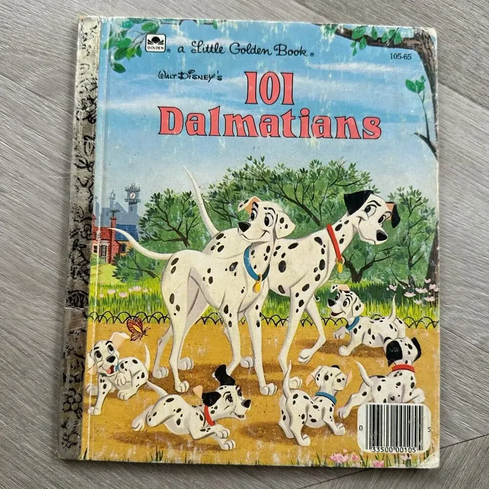 Little Golden Book 101 Dalmatians Book Disney 1985